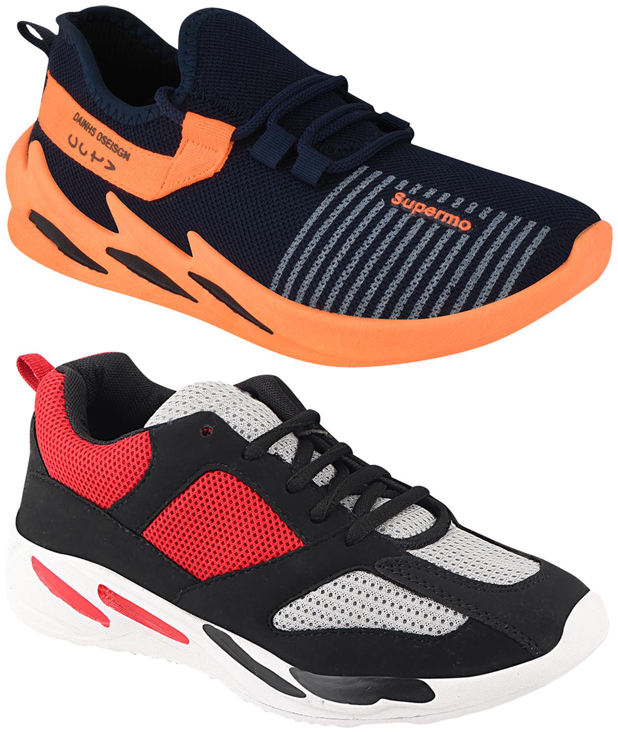 

Birde Multicolor Mesh Casual Shoes For Men (Pack of 2)