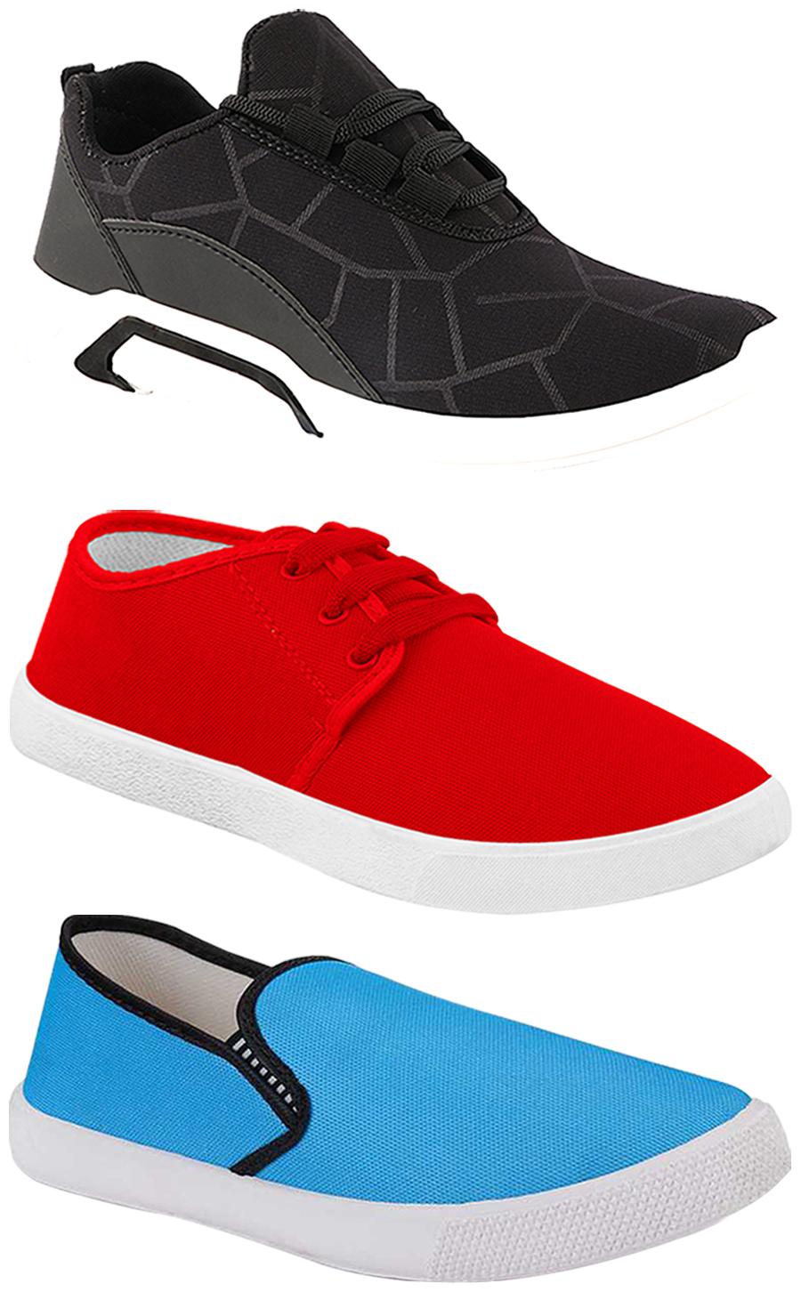 

Birde Men Multi-Color Casual Shoes - BRD-300-BLK-1077-309-SKY