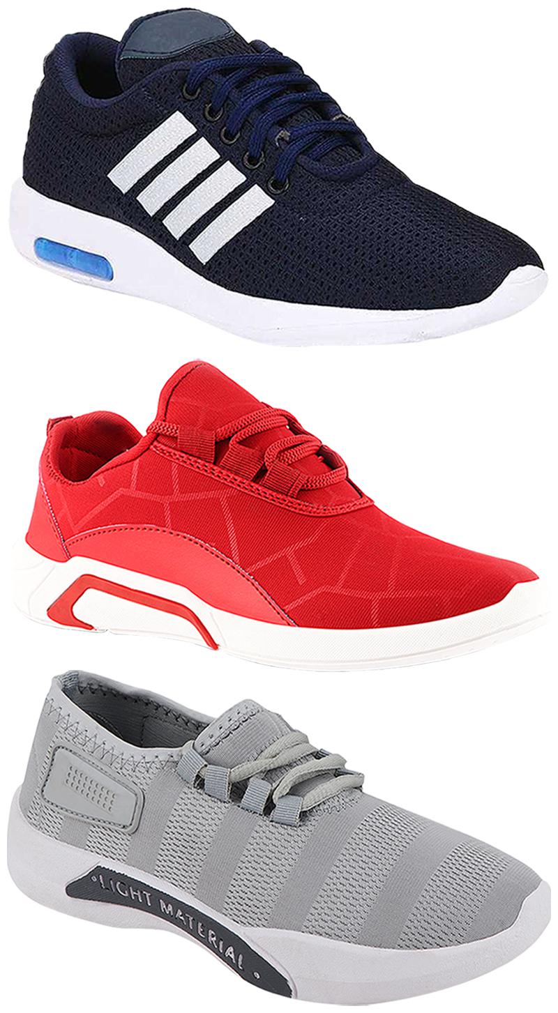 

Birde Men Multi-Color Casual Shoes - BRD-304-BLU BRD-300-RED BRD-301-GRY