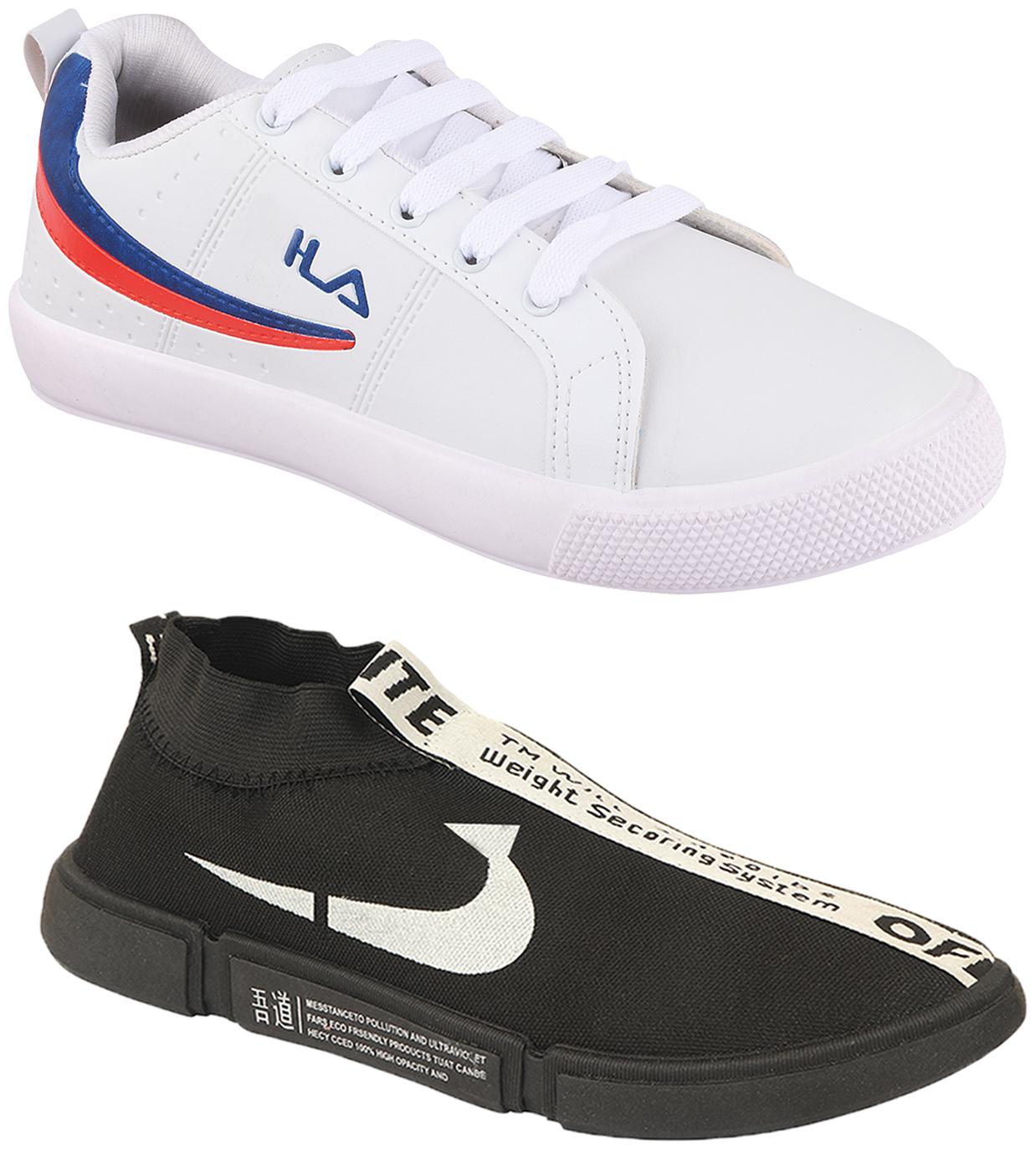 

Birde Multicolor Synthetic Casual Shoes For Men (Pack of 2)