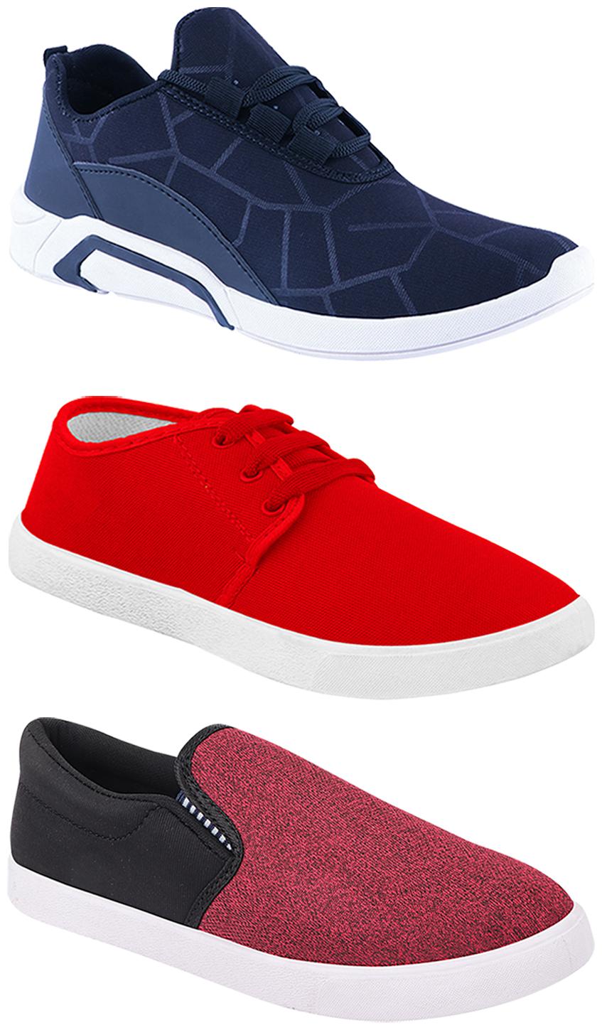 

Birde Men Multi-Color Casual Shoes - BRD-300-BLU-1077-310-BLK