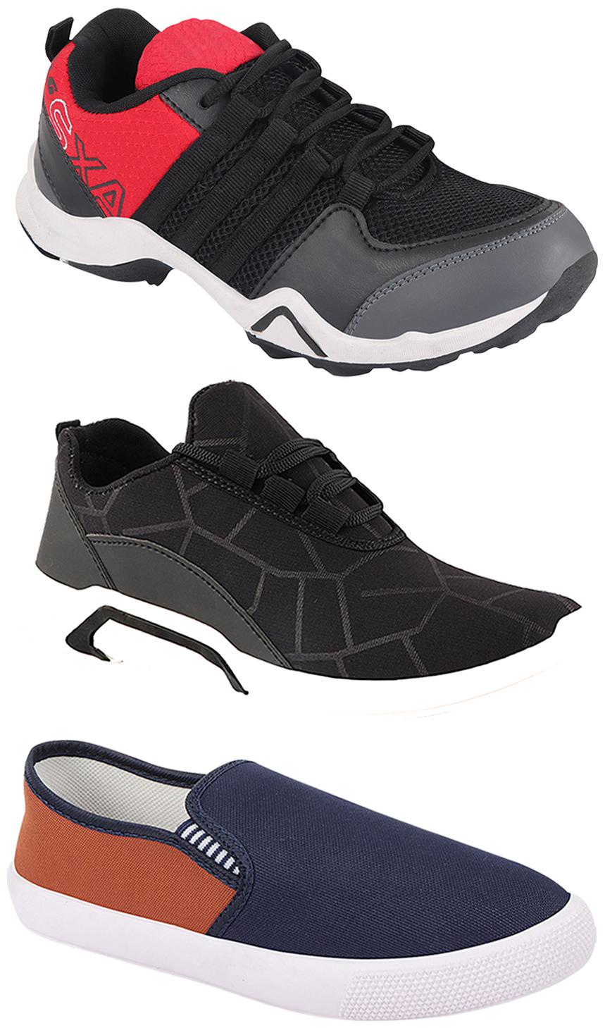 

Birde Men Multi-Color Casual Shoes - BRD-300-BLK-309-TAN AX-2