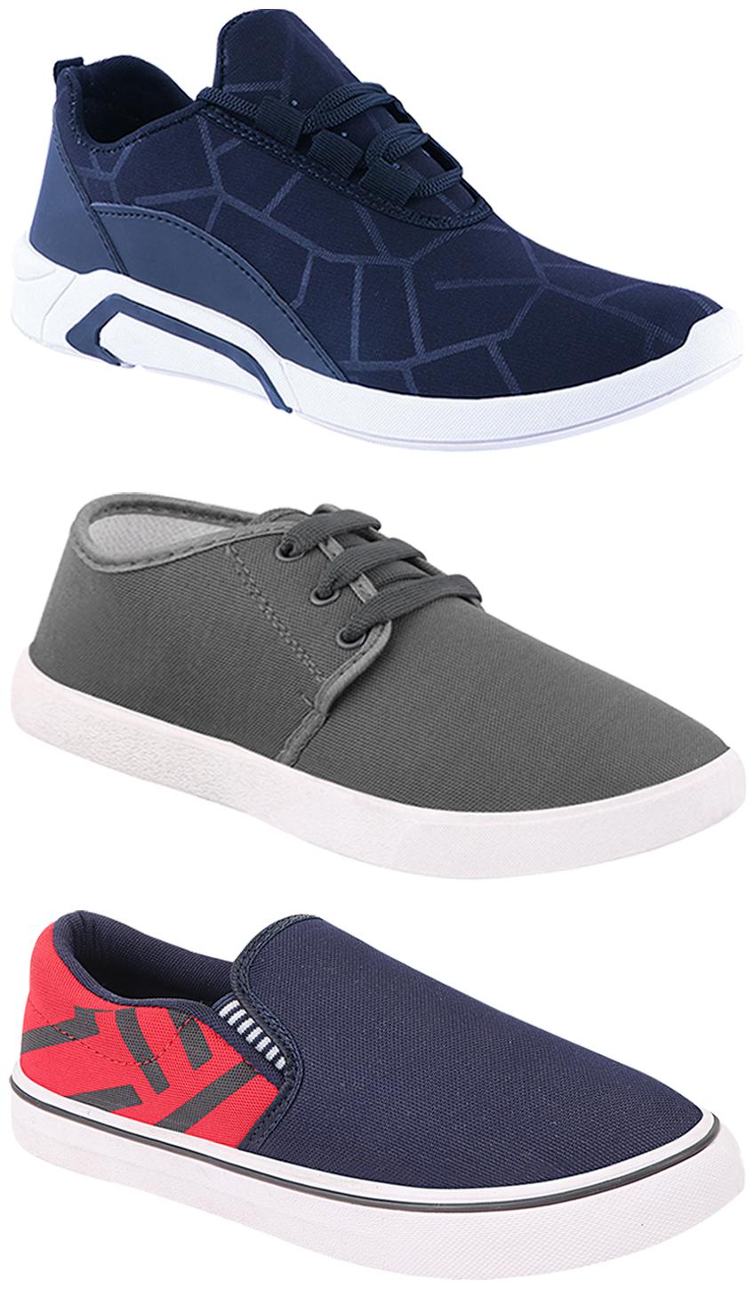 

Birde Men Multi-Color Casual Shoes - BRD-300-BLU-1079-308-RED