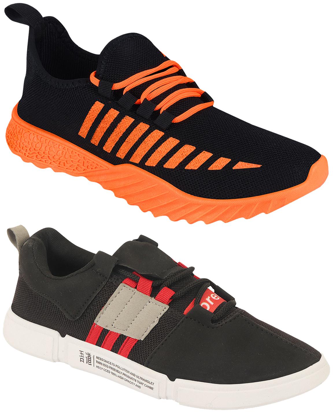 

Birde Men Multi-Color Casual Shoes - BRD-359-CHAMPION-1-BLK-RD