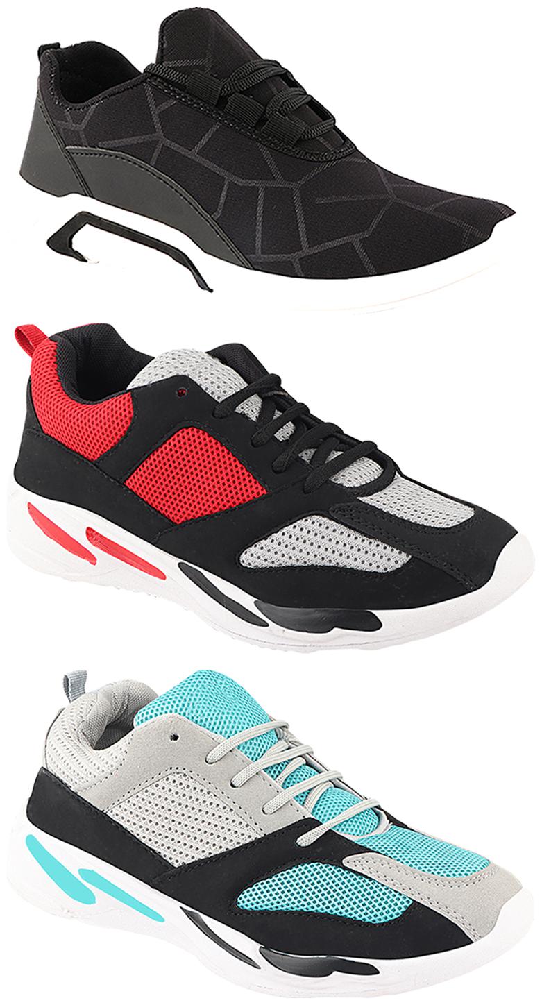

Birde Men Multi-Color Casual Shoes - CASUAL SPORTS SNEAKERS RUNNNING SHOES - BRD-300-BLK-332-334