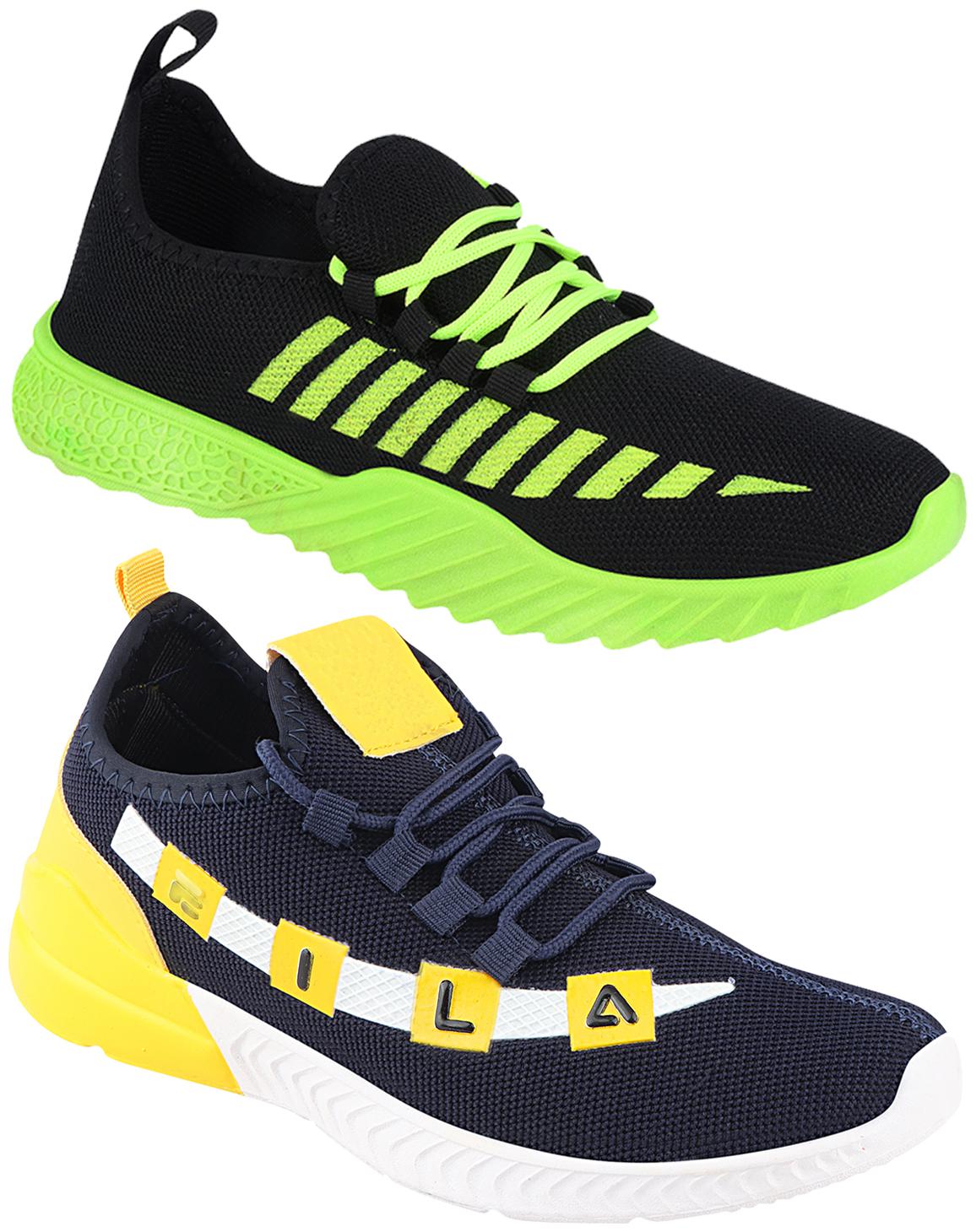 

Birde Multicolor Mesh Casual Shoes For Men (Pack of 2)