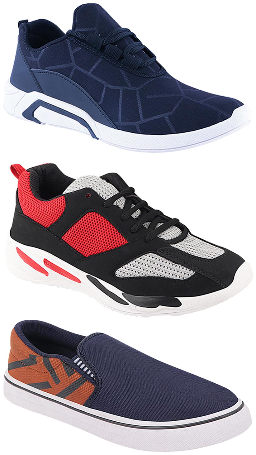 

Birde Men Multi-Color Casual Shoes - CASUAL SPORTS SNEAKERS RUNNNING SHOES - BRD-300-BLU-308-TAN-334