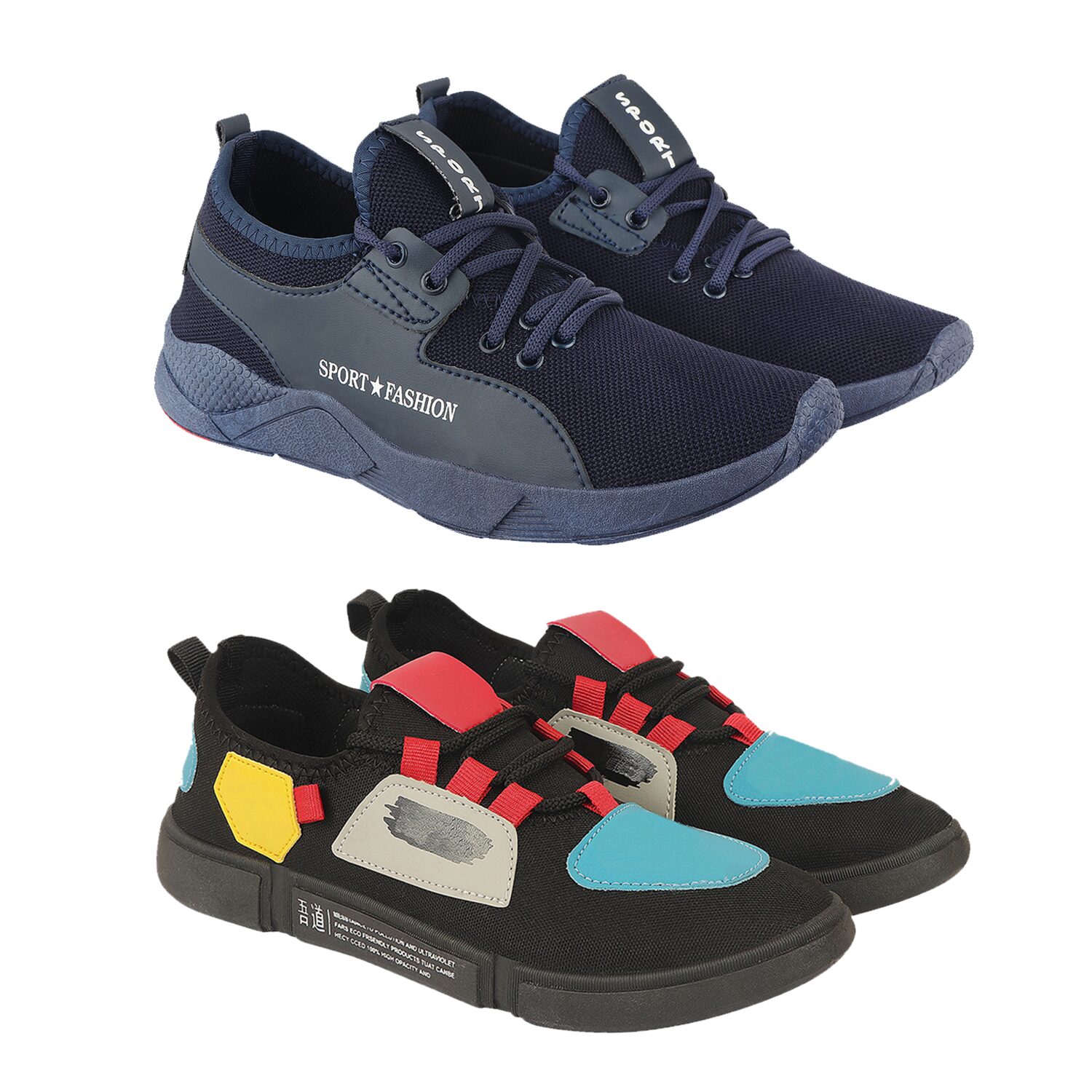 

Birde Men Multi-Color Casual Shoes - BRD-342-CHAMPION-22-BLK