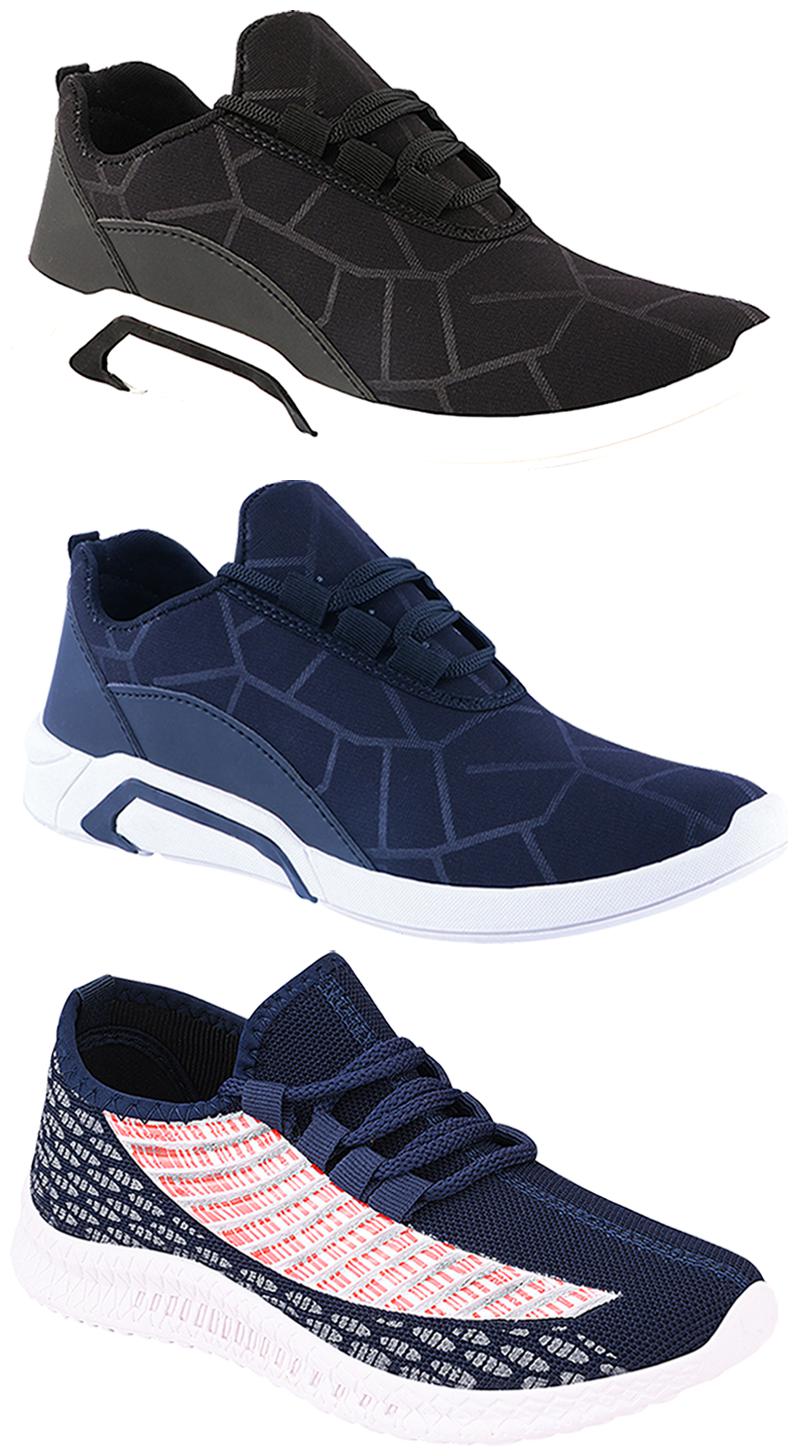 

Birde Men Multi-Color Casual Shoes - BRD-300-BLK-300-BLU-315
