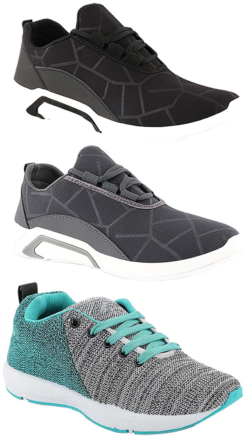 

Birde Men Multi-Color Casual Shoes - CASUAL SPORTS SNEAKERS RUNNNING SHOES - BRD-300-BLK-300-GRY-221