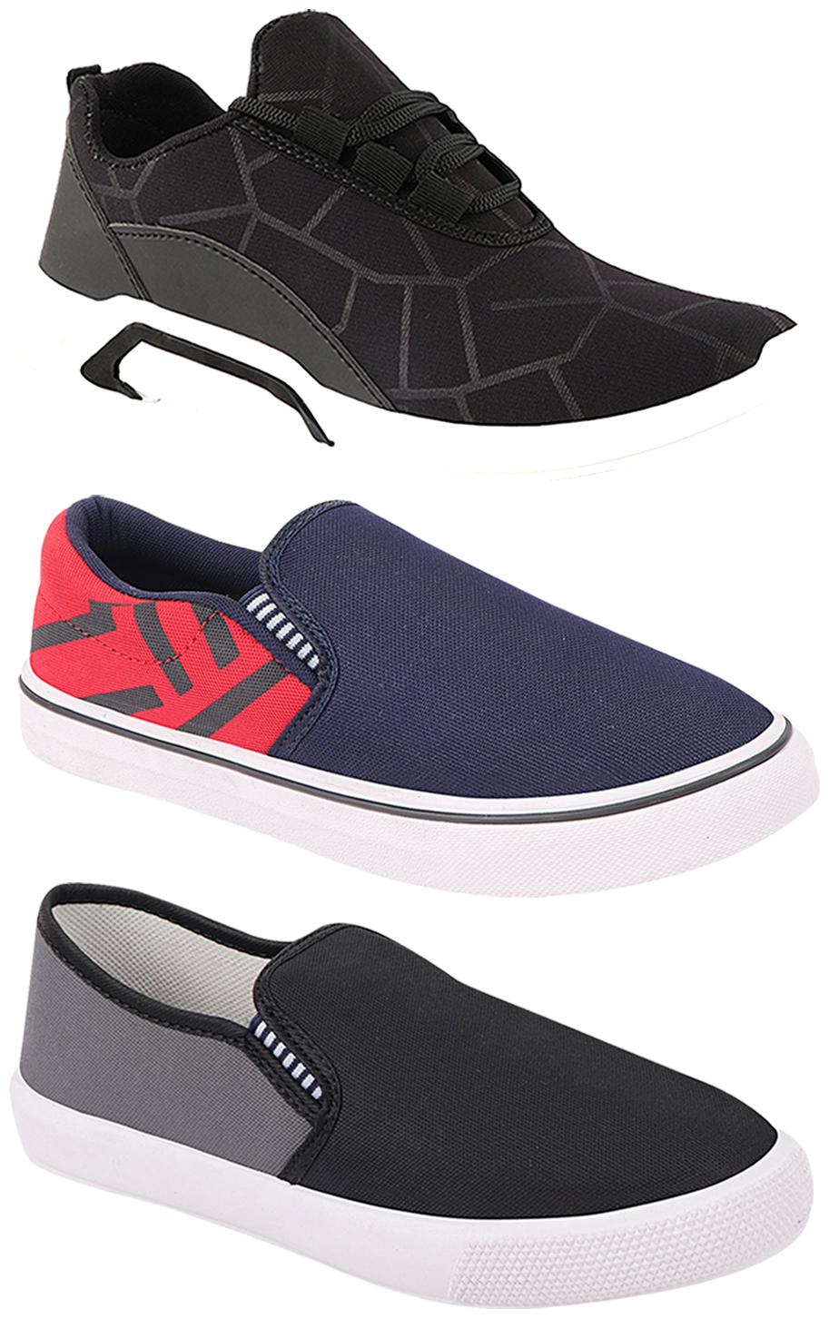 

Birde Men Multi-Color Casual Shoes - BRD-300-BLK-308-RED-309-GRY