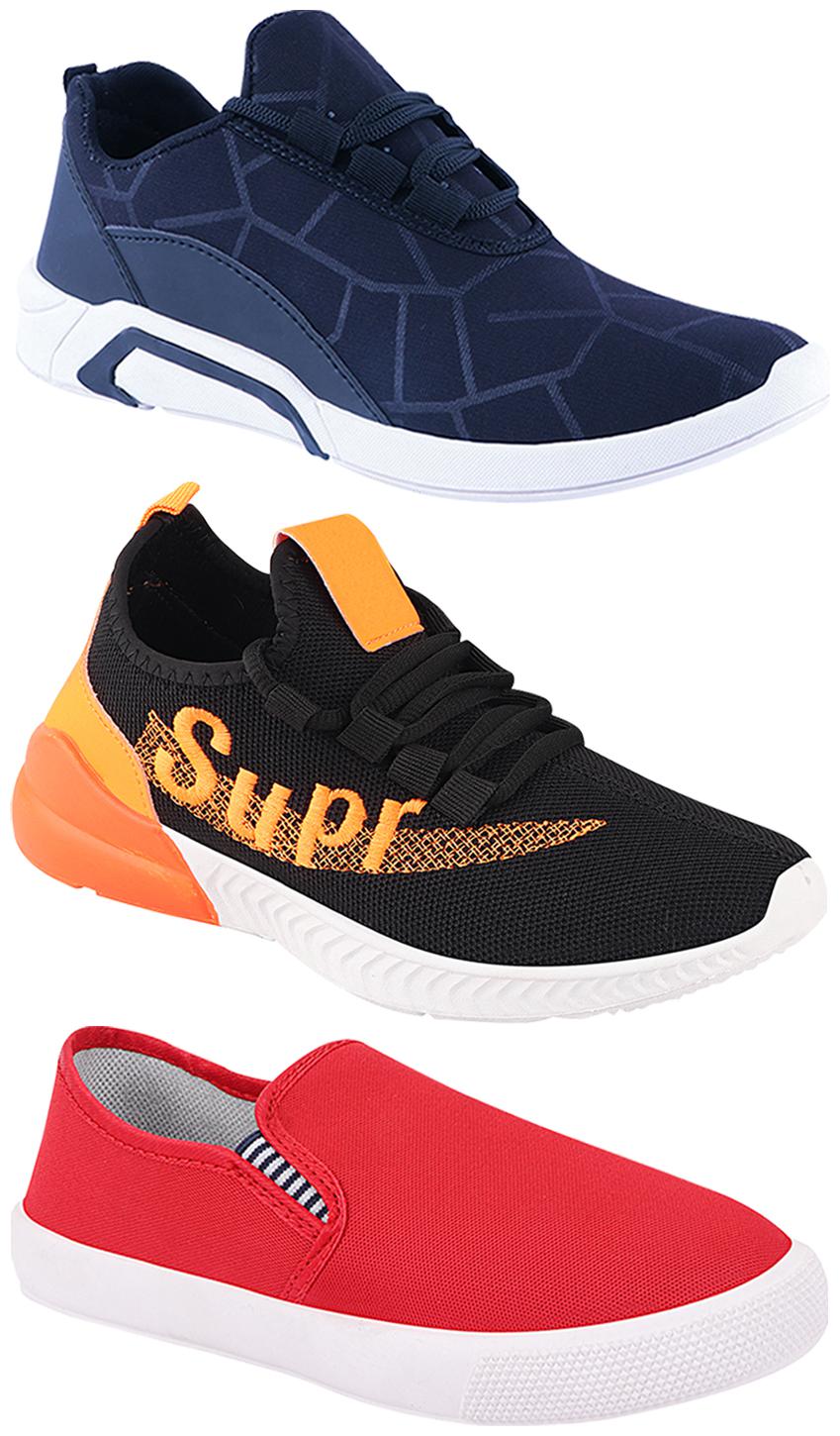 

Birde Men Multi-Color Casual Shoes - CASUAL SPORTS SNEAKERS RUNNNING SHOES - BRD-300-BLU-309-RD-331