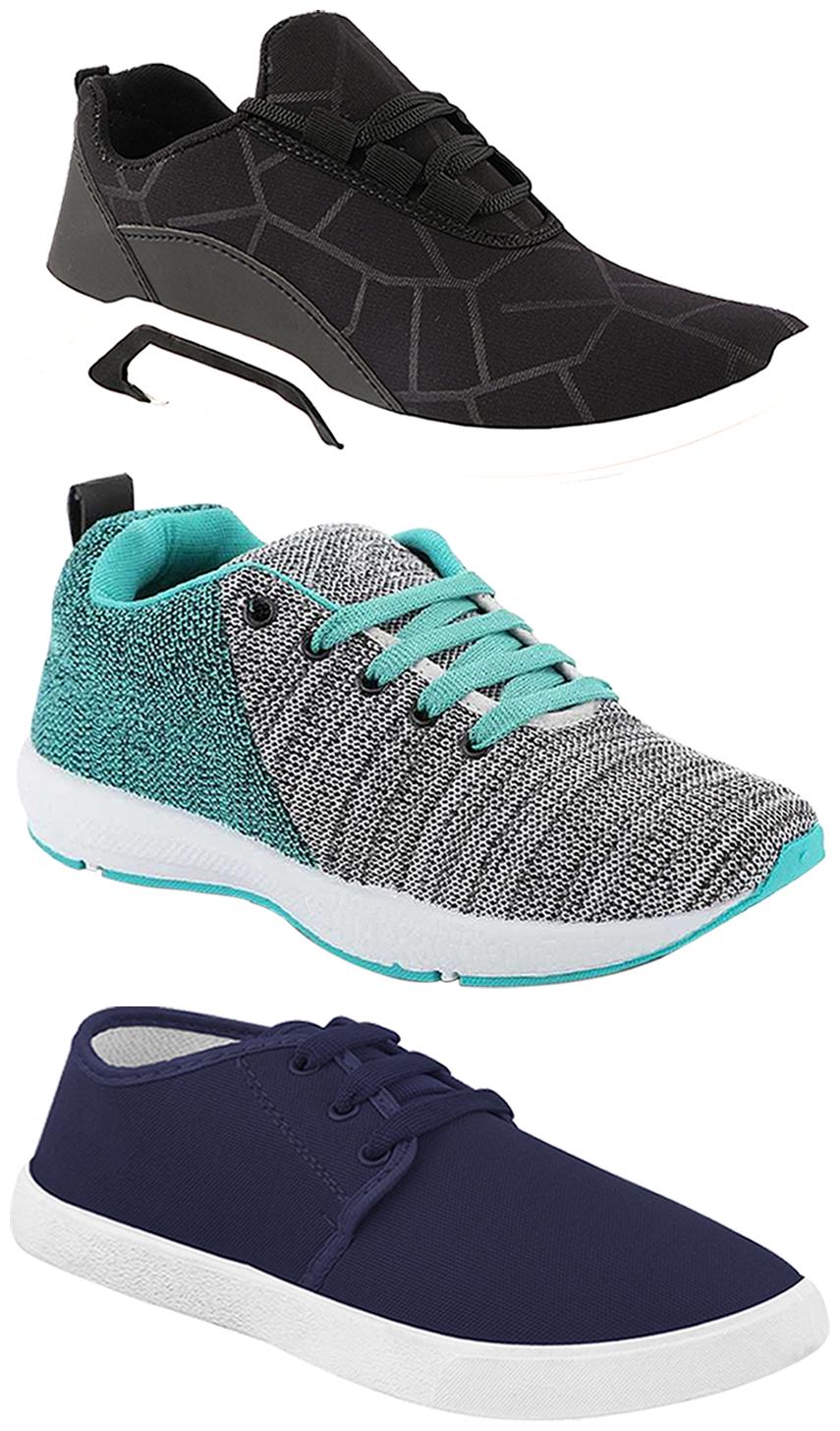

Birde Men Multi-Color Casual Shoes - CASUAL SPORTS SNEAKERS RUNNNING SHOES - BRD-300-BLK-1078-221
