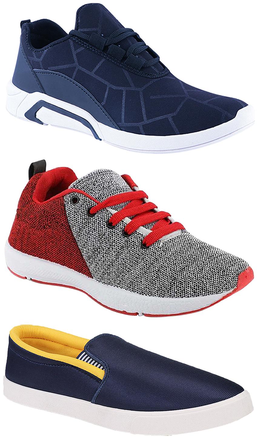 

Birde Men Multi-Color Casual Shoes - CASUAL SPORTS SNEAKERS RUNNNING SHOES - BRD-300-BLU BIRDE-52-222