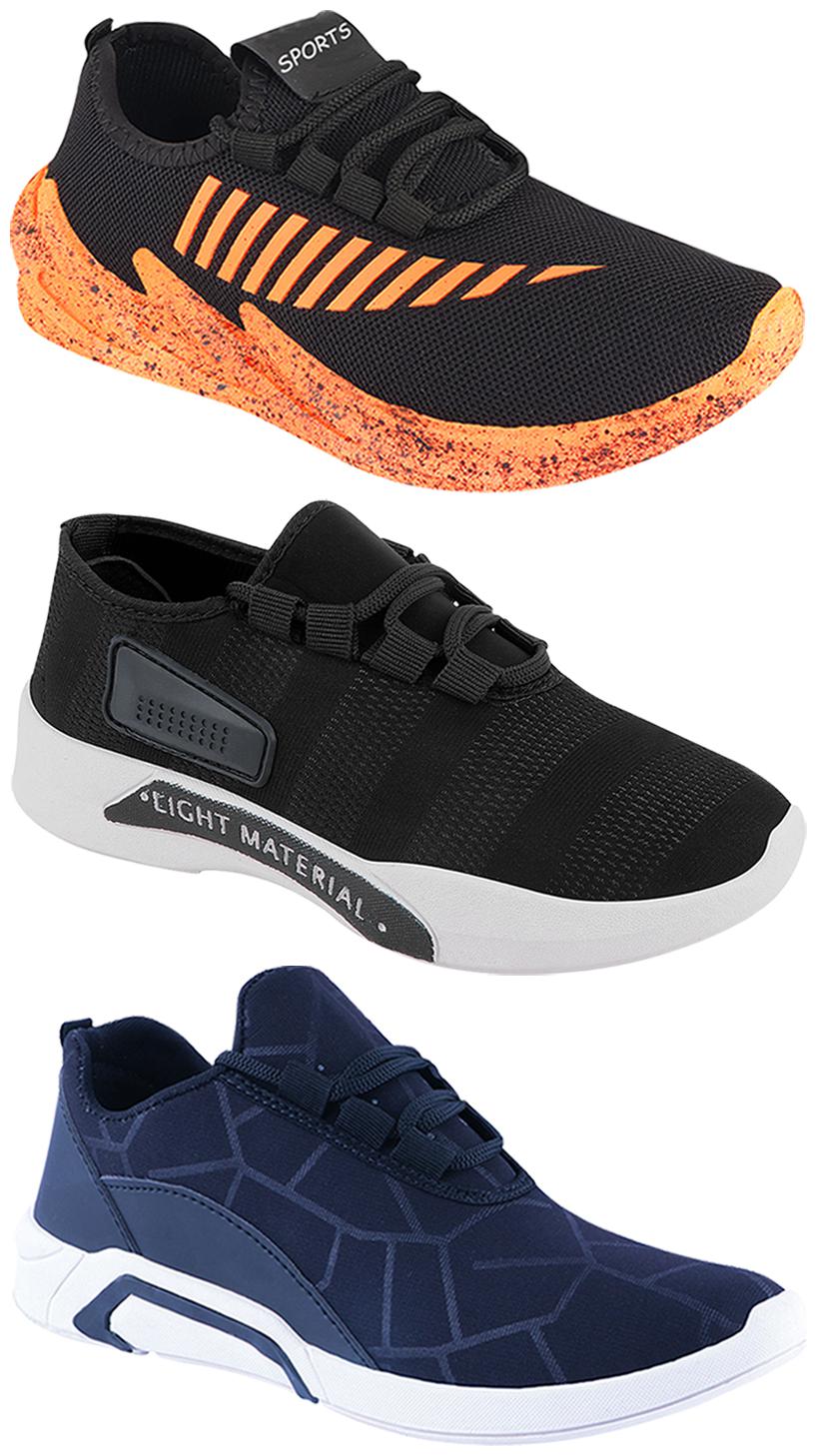 

Birde Men Multi-Color Casual Shoes - BRD-300-BLU-301-BLK-324-ORNG