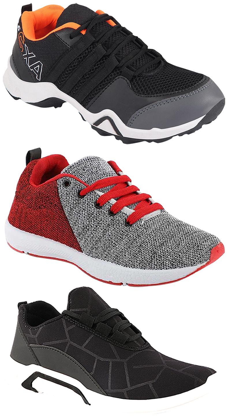 

Birde Men Multi-Color Casual Shoes - CASUAL SPORTS SNEAKERS RUNNNING SHOES - BRD-300-BLK AX-3-222