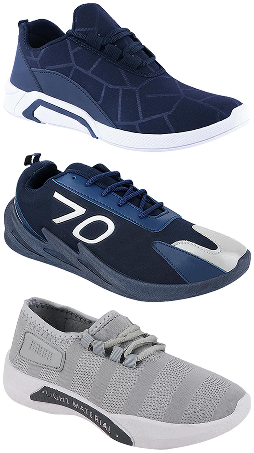 

Birde Men Multi-Color Casual Shoes - CASUAL SPORTS SNEAKERS RUNNNING SHOES - BRD-300-BLU-301-GRY-351