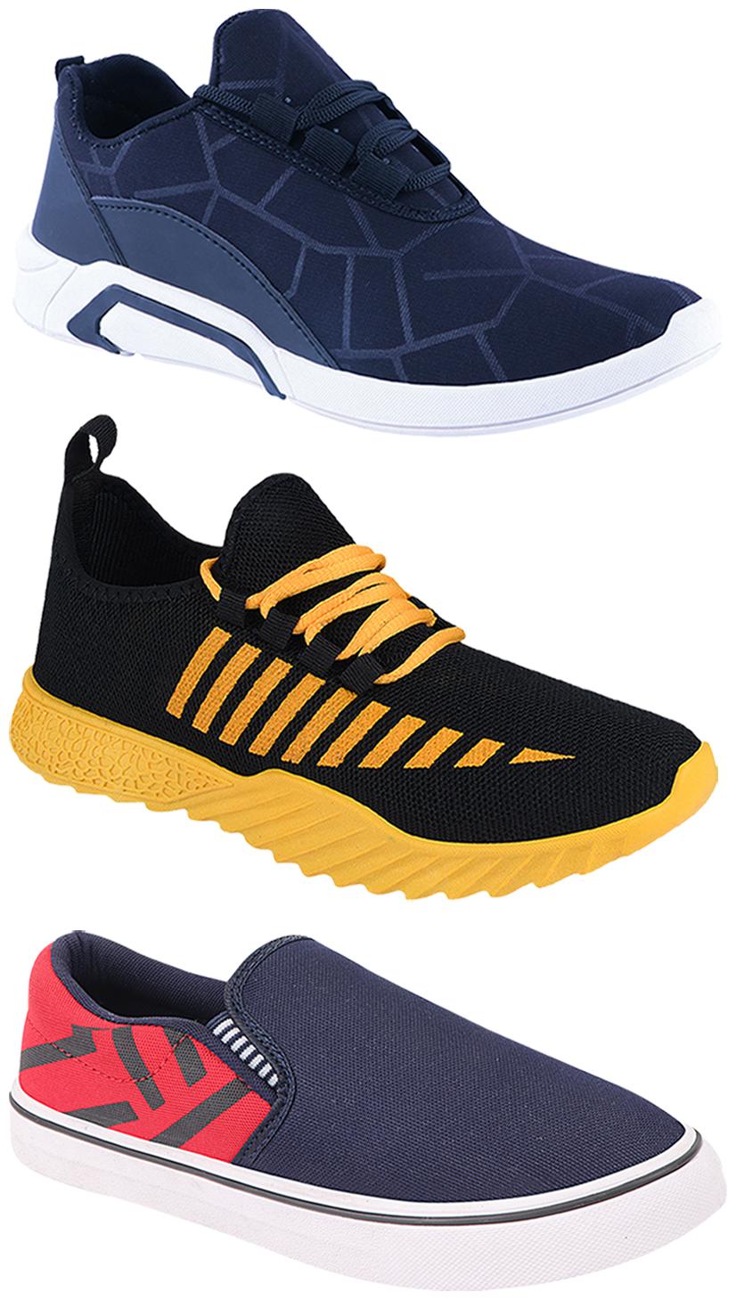 

Birde Men Multi-Color Casual Shoes - BRD-300-BLU-308-RED-360