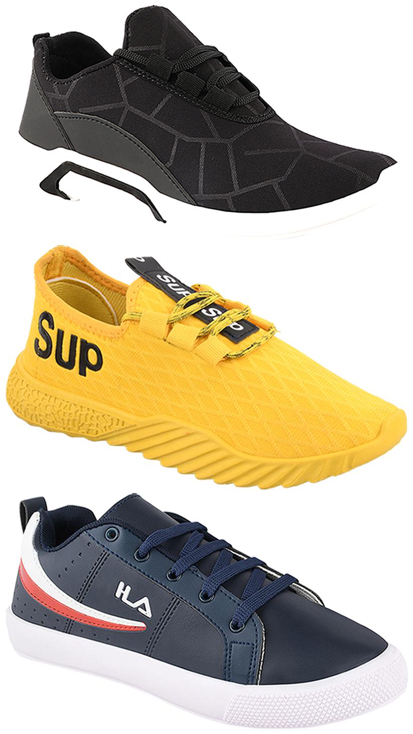 

Birde Men Multi-Color Casual Shoes - CASUAL SPORTS SNEAKERS RUNNNING SHOES - BRD-300-BLK-365-383