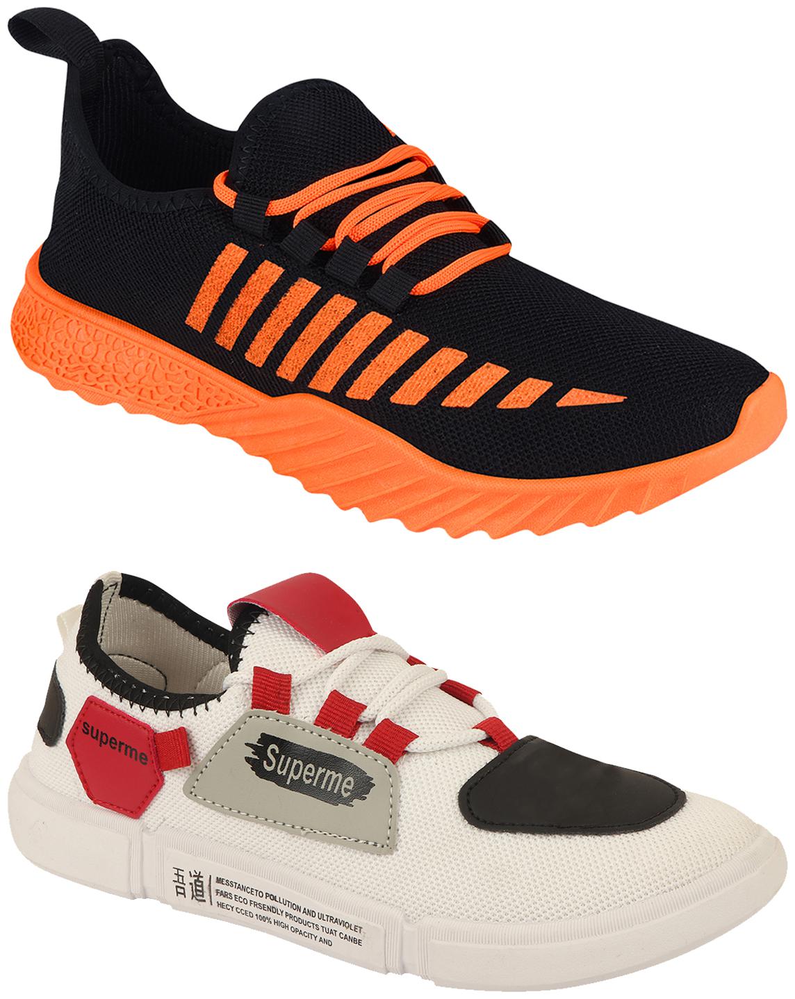 

Birde Multicolor Mesh Casual Shoes For Men (Pack of 2)