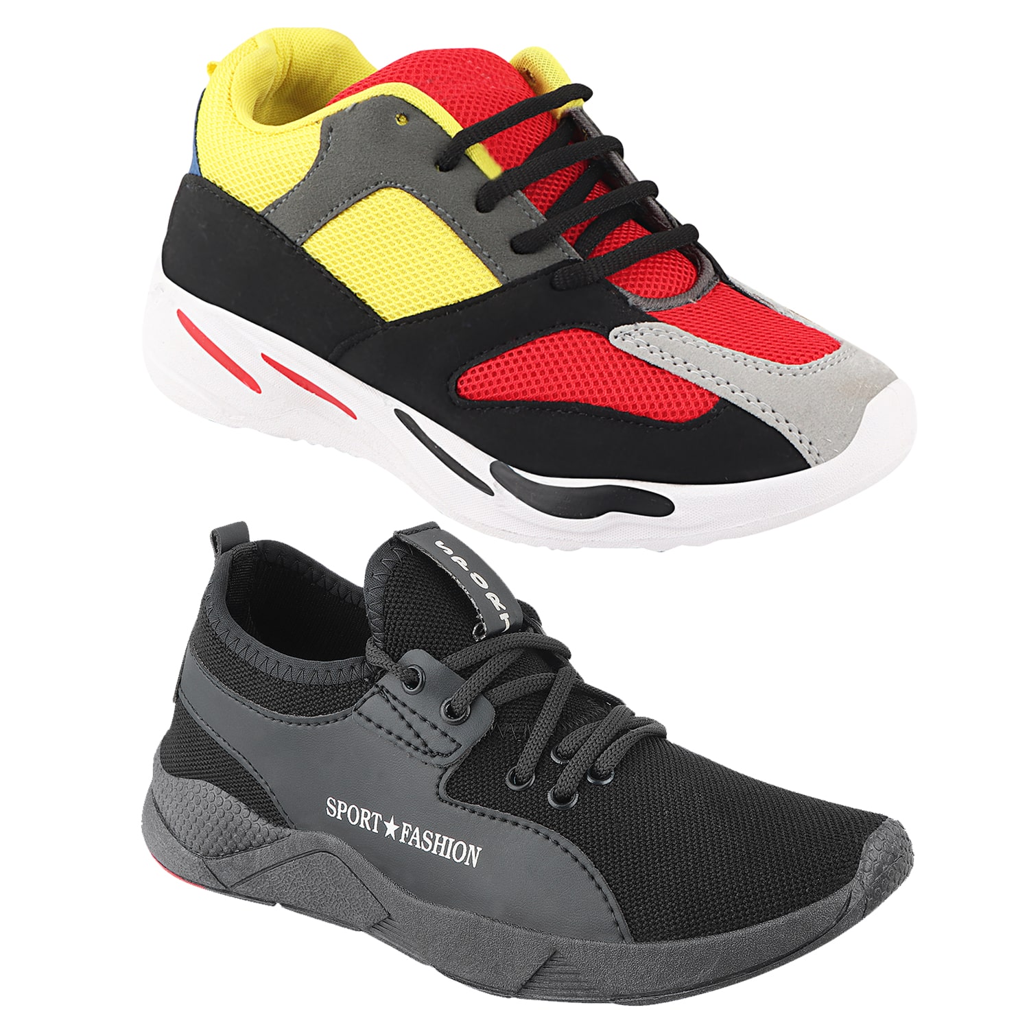 

Birde Multicolor Mesh Casual Shoes For Men (Pack of 2)