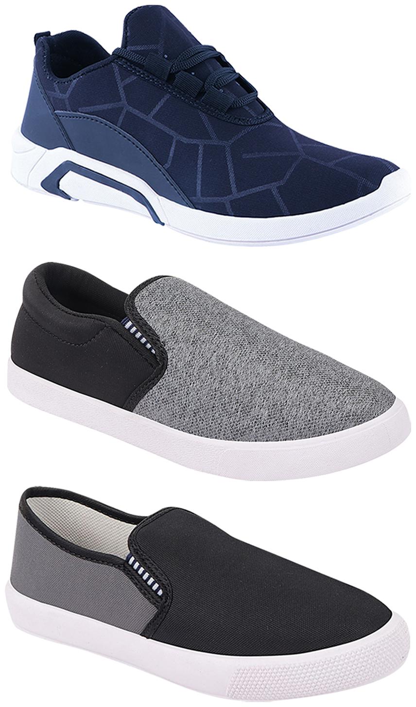 

Birde Men Multi-Color Casual Shoes - BRD-300-BLU-309-GRY-310-SLVR