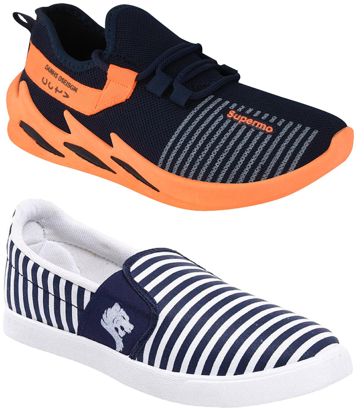 

Birde Multicolor Mesh Casual Shoes For Men (Pack of 2)