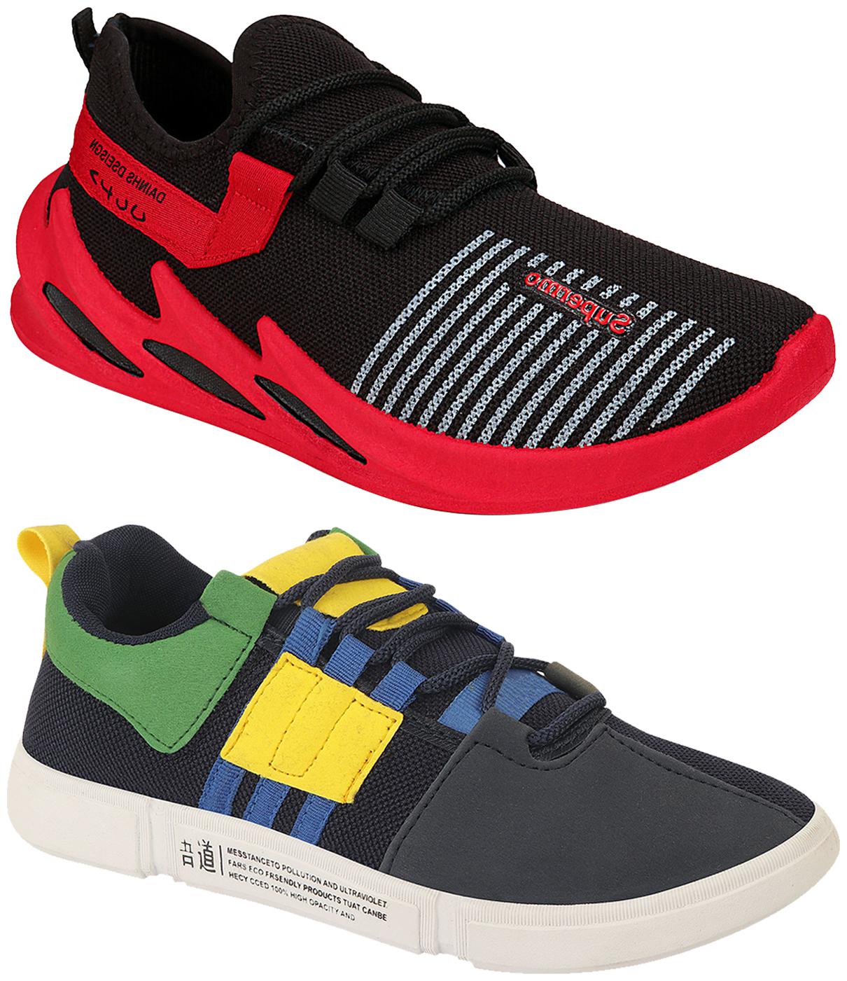 

Birde Men Multi-Color Casual Shoes - BRD-370-CHAMPION-1-NBLU-PGRN