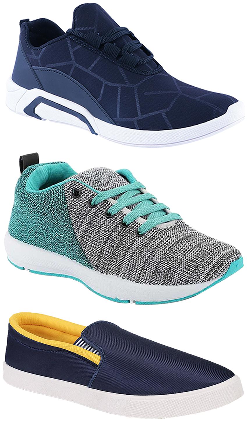 

Birde Men Multi-Color Casual Shoes - CASUAL SPORTS SNEAKERS RUNNNING SHOES - BRD-300-BLU BIRDE-52-221