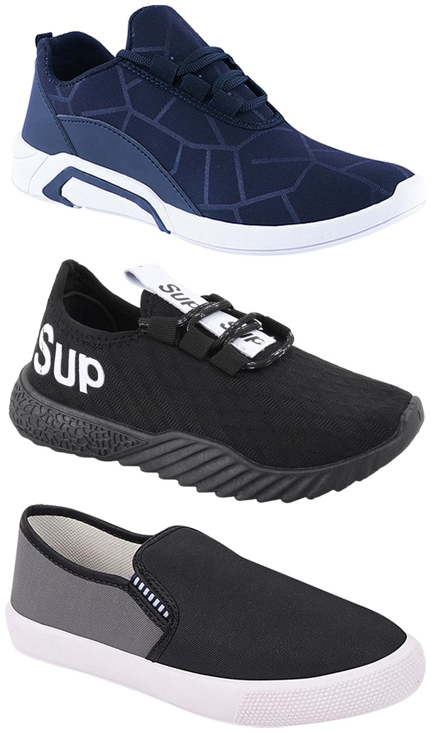 

Birde Men Multi-Color Casual Shoes - CASUAL SPORTS SNEAKERS RUNNNING SHOES - BRD-300-BLU-309-GRY-384