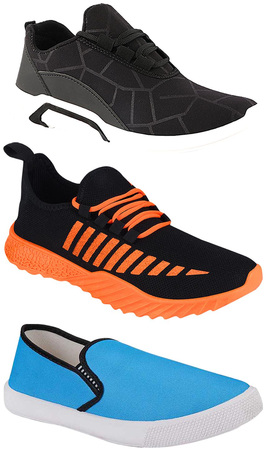 

Birde Men Multi-Color Casual Shoes - BRD-300-BLK-309-SKY-359