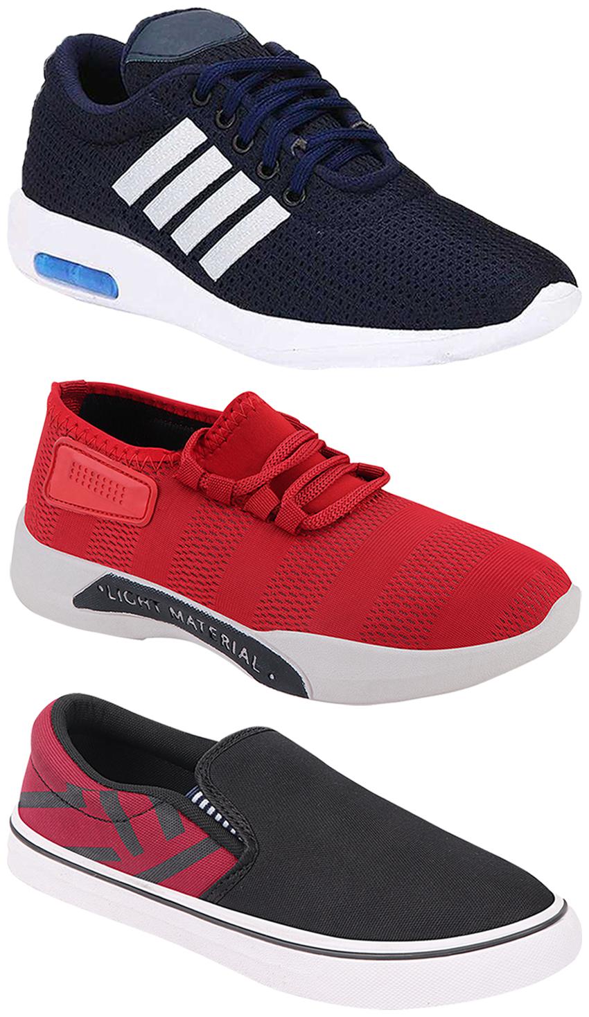 

Birde Men Multi-Color Casual Shoes - BRD-304-BLU BRD-301-RD BRD-308-MRN