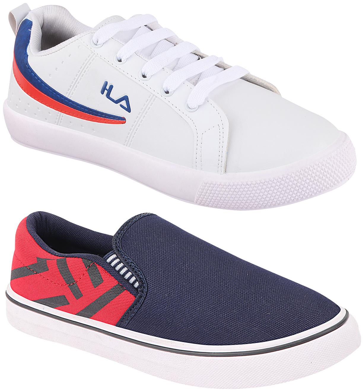 

Birde Multicolor Synthetic Casual Shoes For Men (Pack of 2)