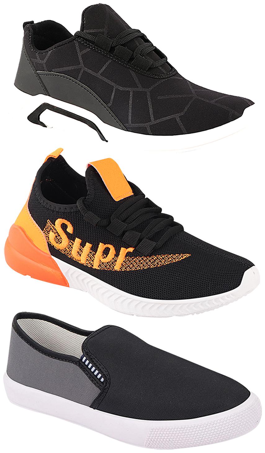 

Birde Men Multi-Color Casual Shoes - CASUAL SPORTS SNEAKERS RUNNNING SHOES - BRD-300-BLK-309-GRY-331