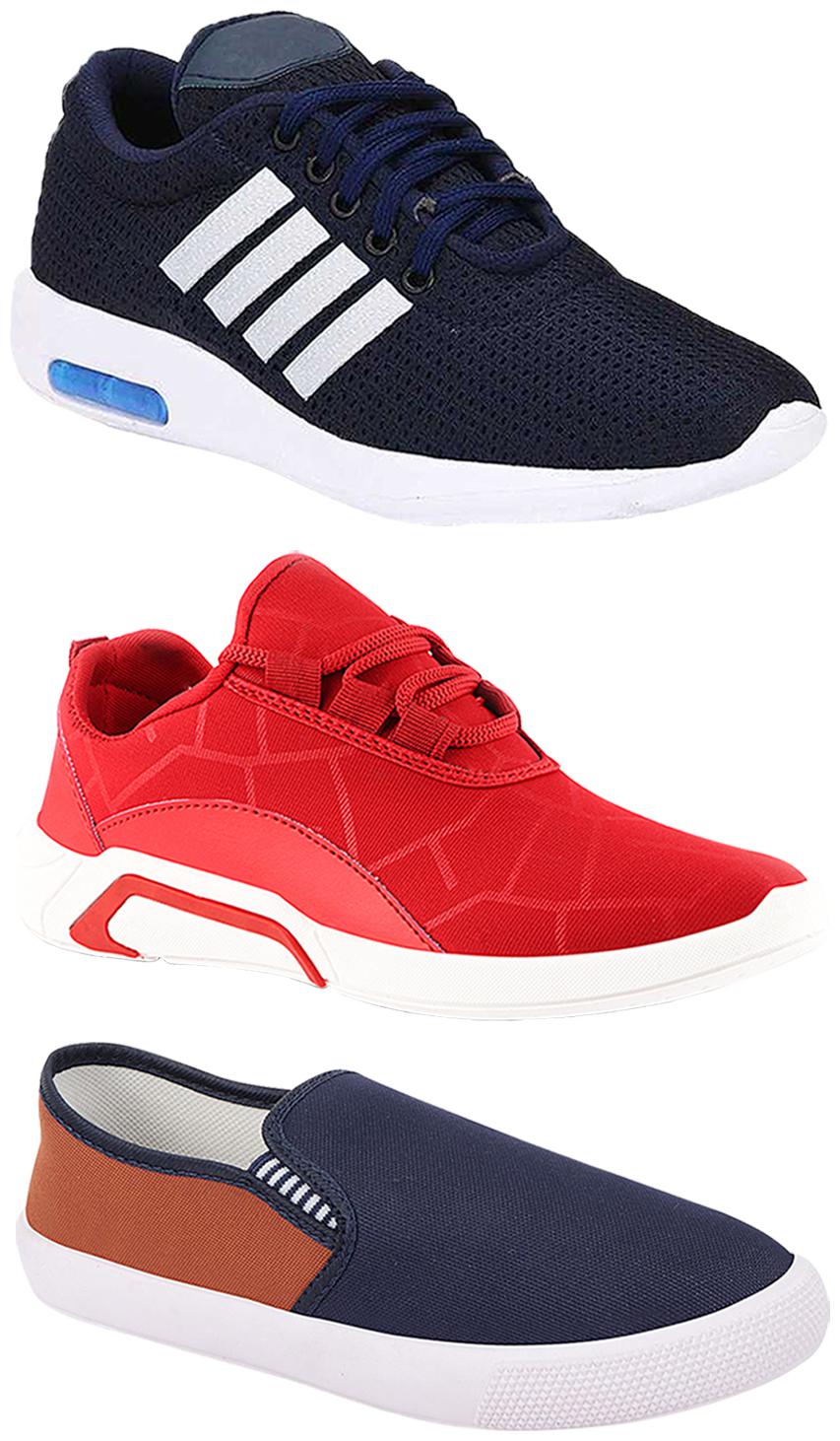 

Birde Men Multi-Color Casual Shoes - BRD-304-BLU BRD-300-RED BRD-309-TAN
