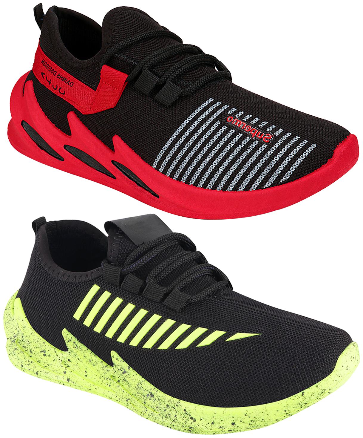 

Birde Multicolor Mesh Casual Shoes For Men (Pack of 2)