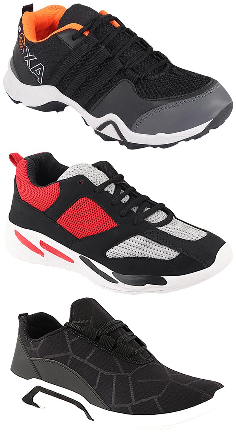 

Birde Men Multi-Color Casual Shoes - CASUAL SPORTS SNEAKERS RUNNNING SHOES - BRD-300-BLK AX-3-334