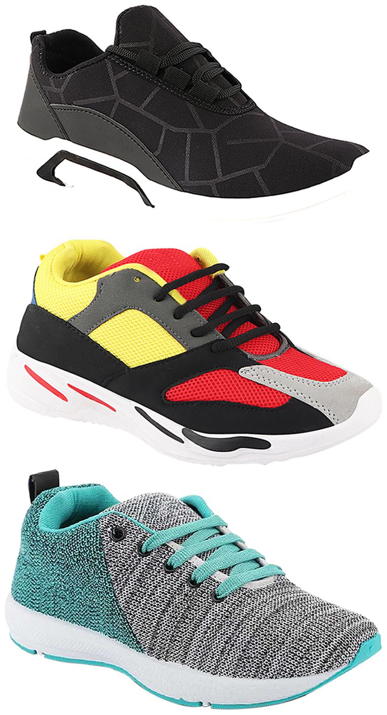 

Birde Men Multi-Color Casual Shoes - CASUAL SPORTS SNEAKERS RUNNNING SHOES - BRD-300-BLK-221-333