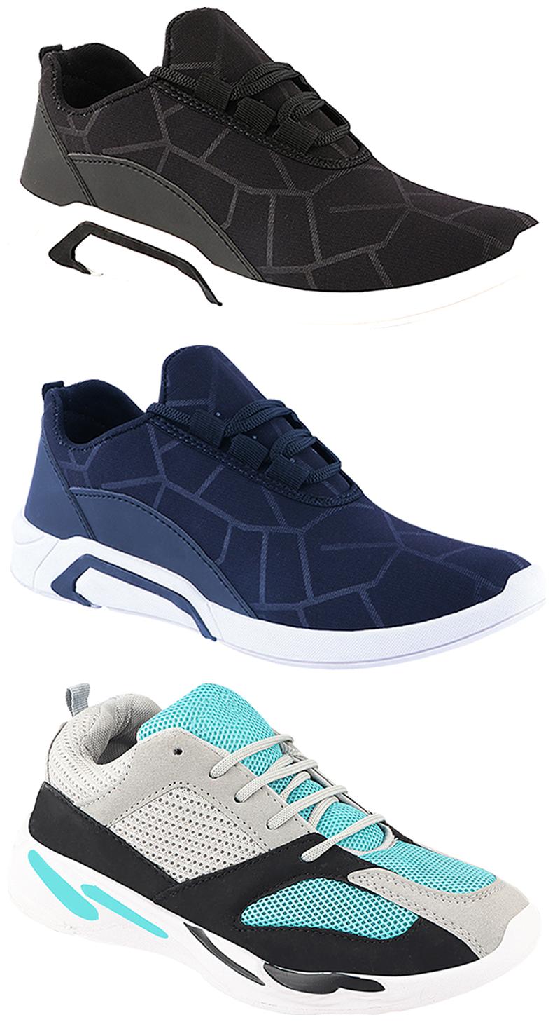 

Birde Men Multi-Color Casual Shoes - CASUAL SPORTS SNEAKERS RUNNNING SHOES - BRD-300-BLK-300-BLU-332