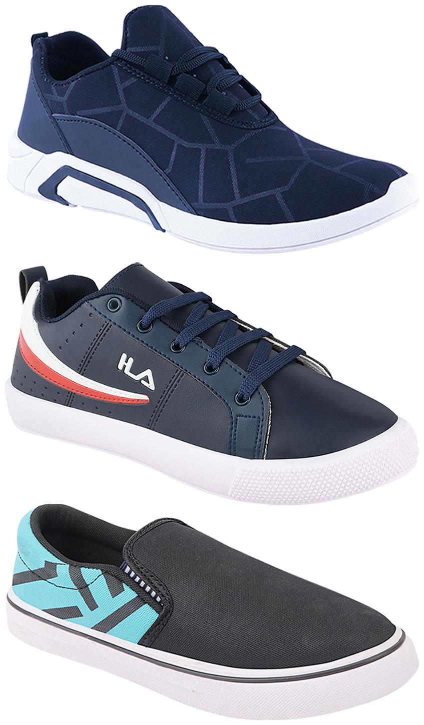 

Birde Men Multi-Color Casual Shoes - BRD-300-BLU-308-SGRN-365