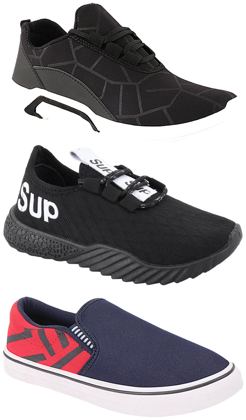 

Birde Men Multi-Color Casual Shoes - CASUAL SPORTS SNEAKERS RUNNNING SHOES - BRD-300-BLK-308-RED-384