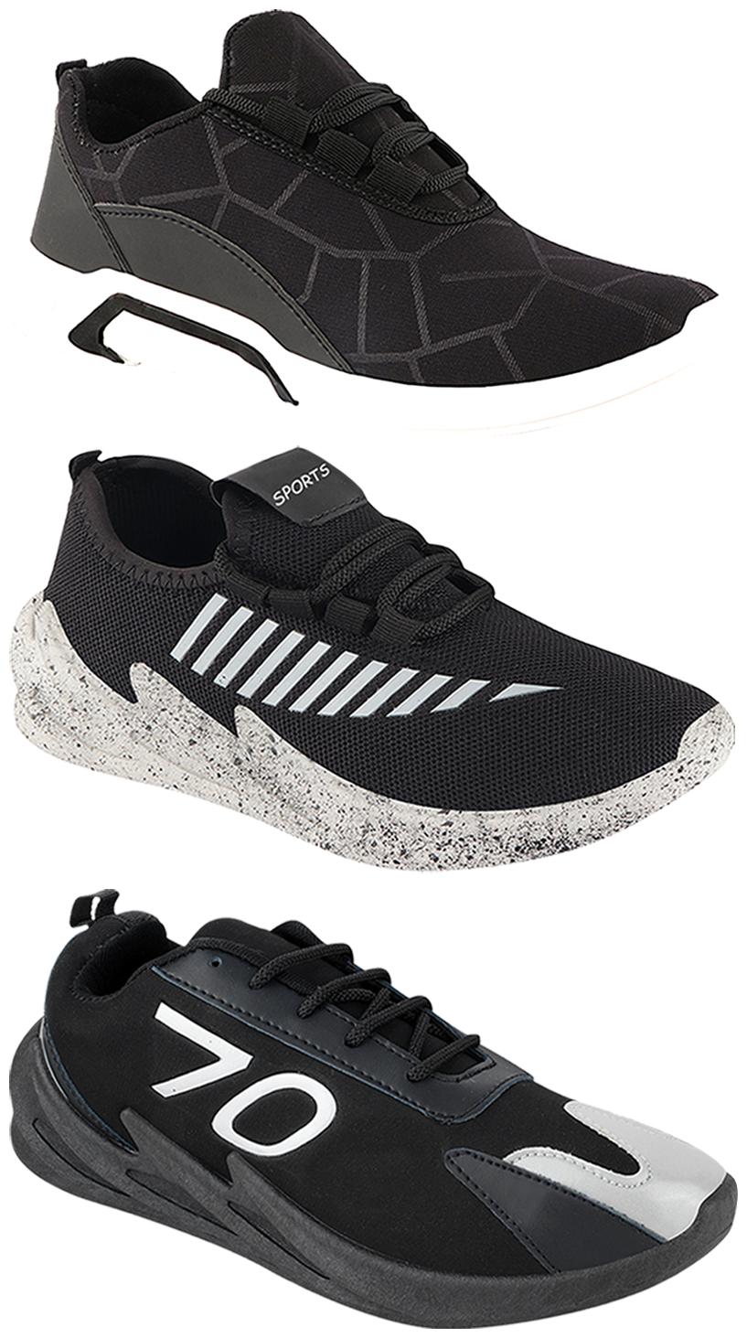 

Birde Men Multi-Color Casual Shoes - CASUAL SPORTS SNEAKERS RUNNNING SHOES - BRD-300-BLK-324-GRY-350