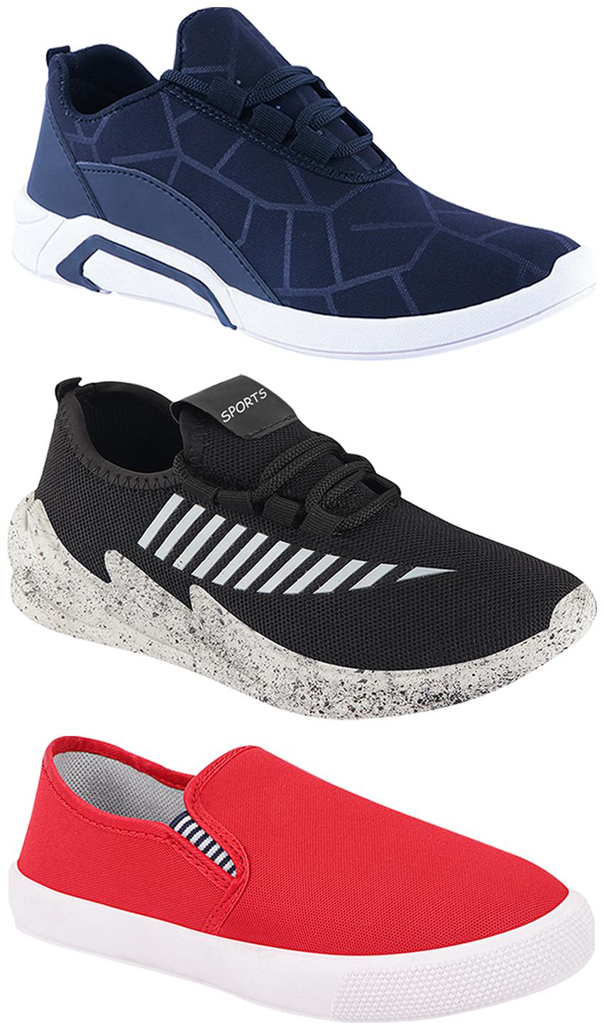 

Birde Men Multi-Color Casual Shoes - BRD-300-BLU-309-RD-324-GRY