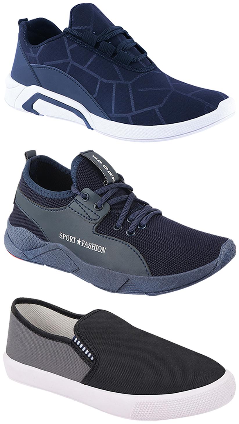 

Birde Men Multi-Color Casual Shoes - BRD-300-BLU-309-GRY-342