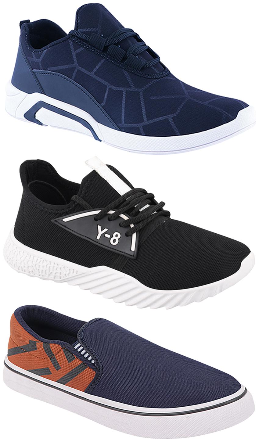 

Birde Men Multi-Color Casual Shoes - BRD-300-BLU-308-TAN-378