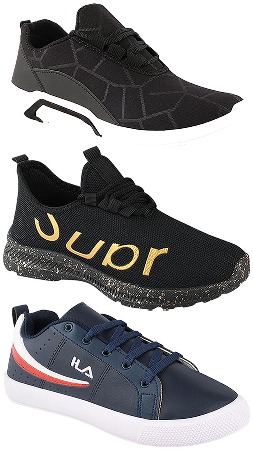 

Birde Men Multi-Color Casual Shoes - BRD-300-BLK-365-368