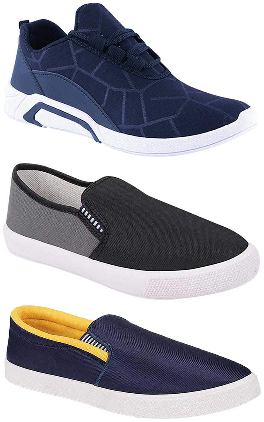 

Birde Men Multi-Color Casual Shoes - BRD-300-BLU-309-GRY BIRDE-52