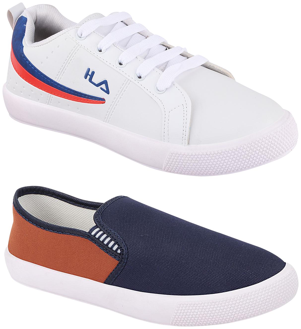 

Birde Multicolor Synthetic Casual Shoes For Men (Pack of 2)