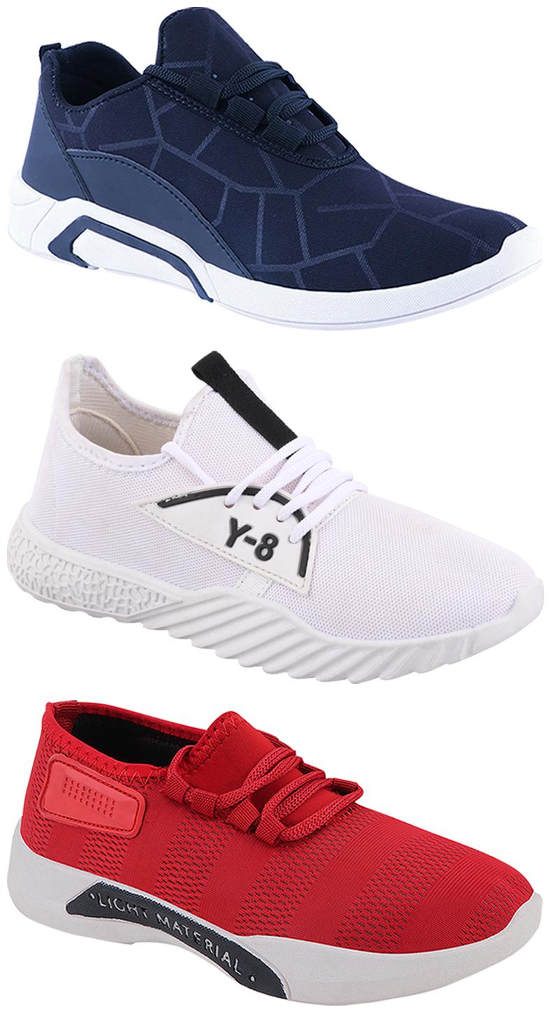 

Birde Men Multi-Color Casual Shoes - BRD-300-BLU-301-RD-377