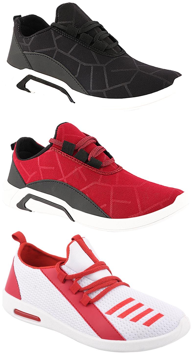 

Birde Men Multi-Color Casual Shoes - BRD-300-BLK-300-CHRY-374